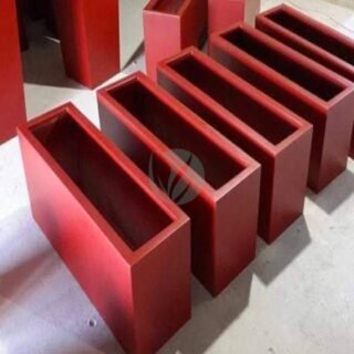 Jardinière en bois H60cm L100cm P40cm – Image 3